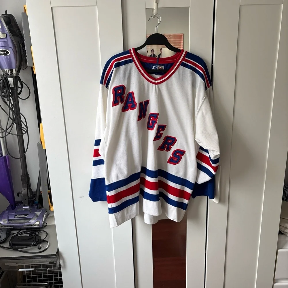 Men’s Starter New York Rangers Jersey XL White Eastern Conference - Picture 1 of 12